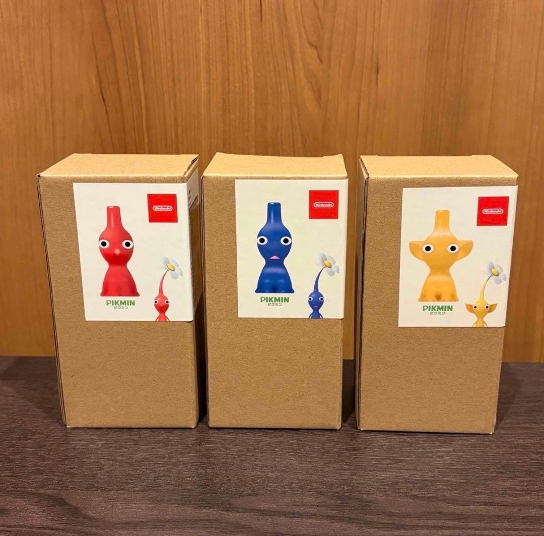 PIKMIN Vase Red & Blue & Yellow PIKMIN / Nintendo Official Store Limited NEW