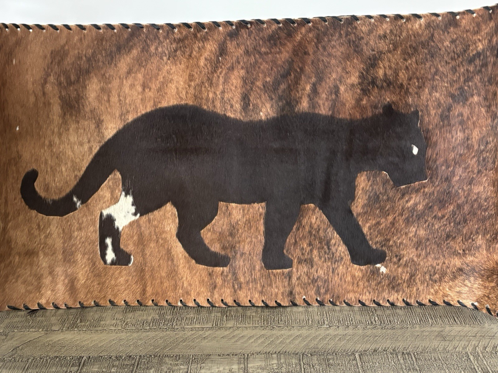 PICTURE panther  Leather PictureV intage 1970’s