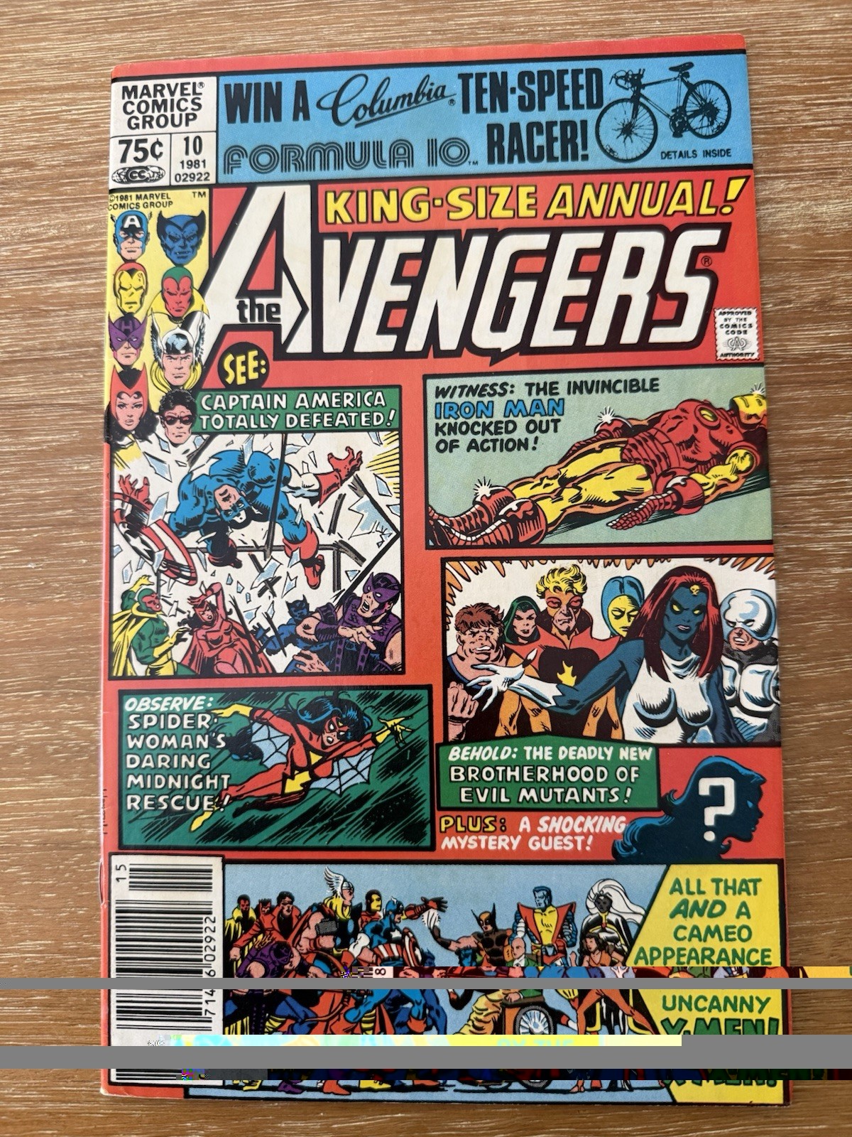 AVENGERS #10 King Size Annual KEY 1st Rogue SIGNED BY Chris Claremont