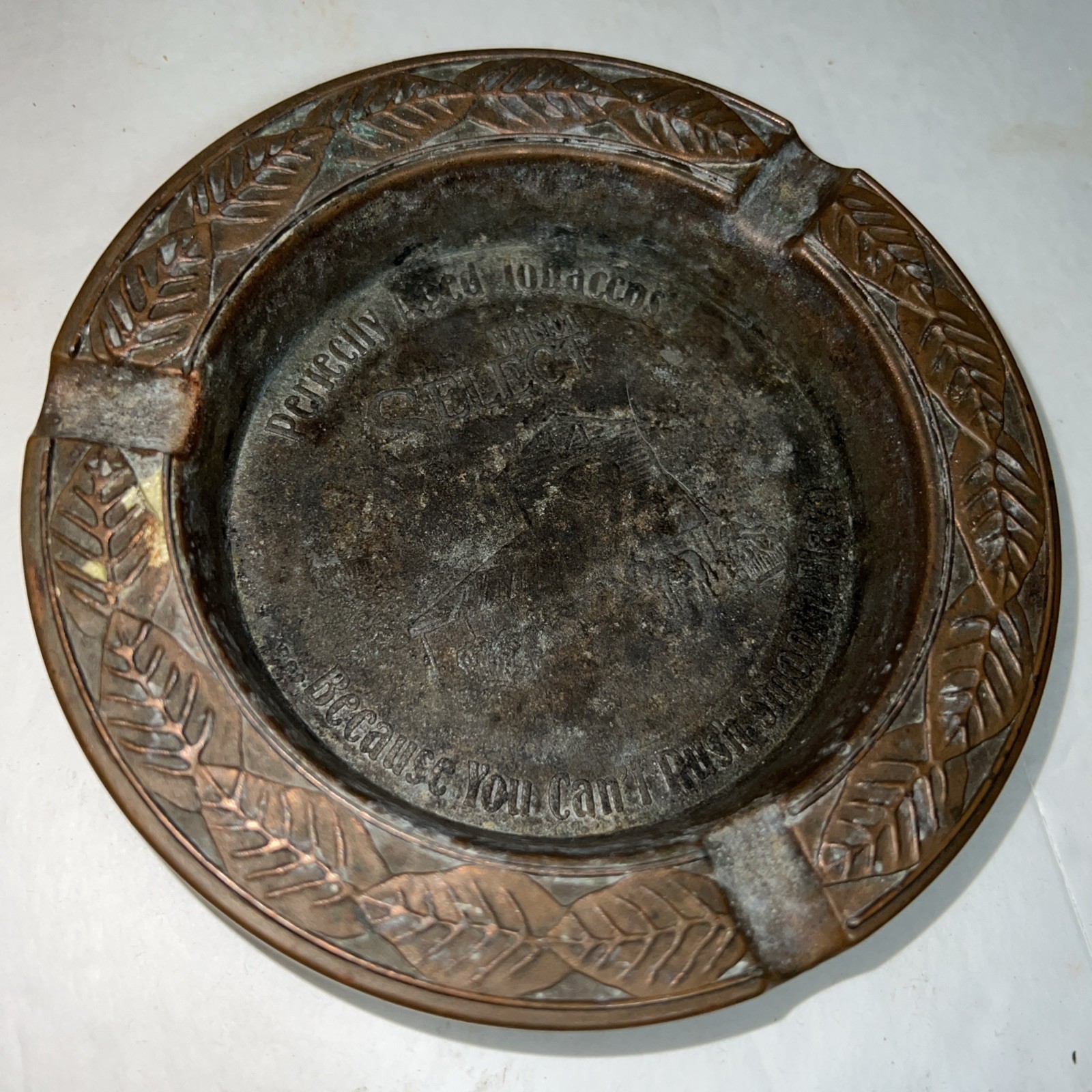 Vintage MCM Winston Select Perfectly Aged Tobacco Metal Ash Tray 5\