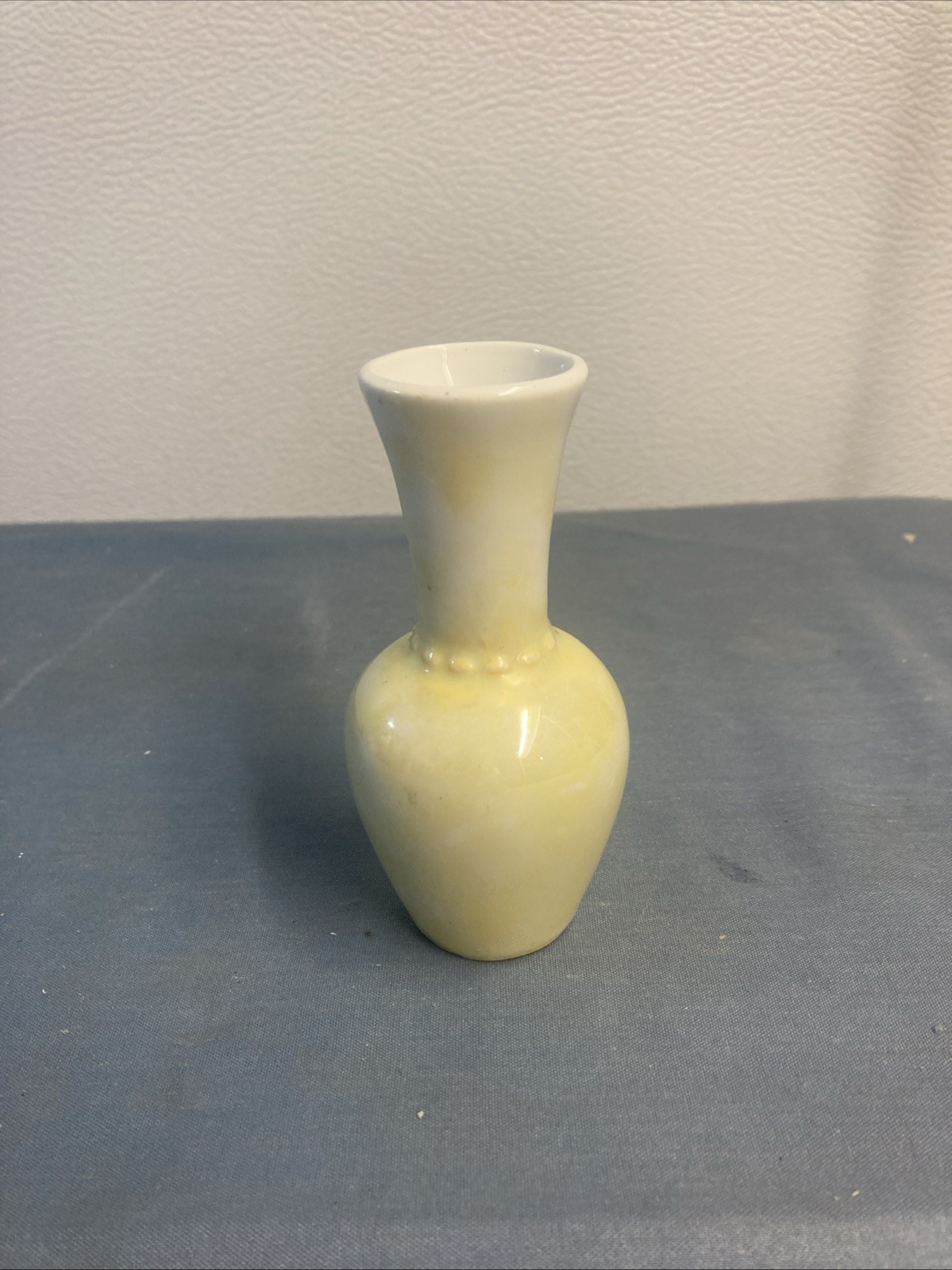 Vintage Yellow LUSTREWARE miniature bud vase Bavaria GERMANY 4