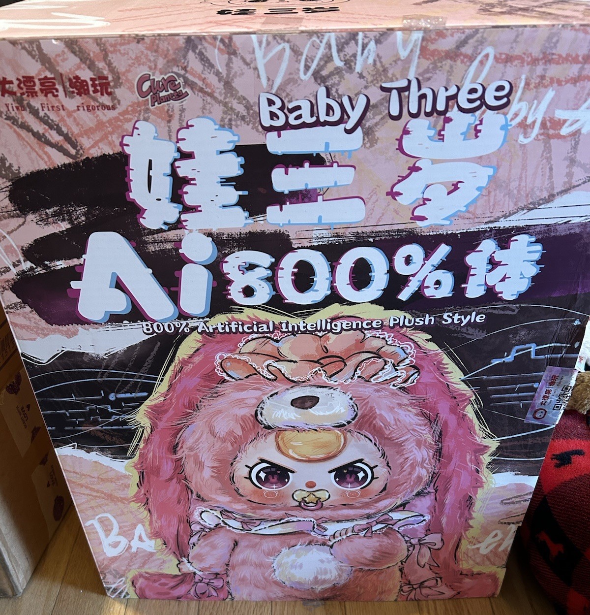 Baby Three 800% AI Plush Glitter Eyes Figure BB3 Confirmed Childheart Fox New