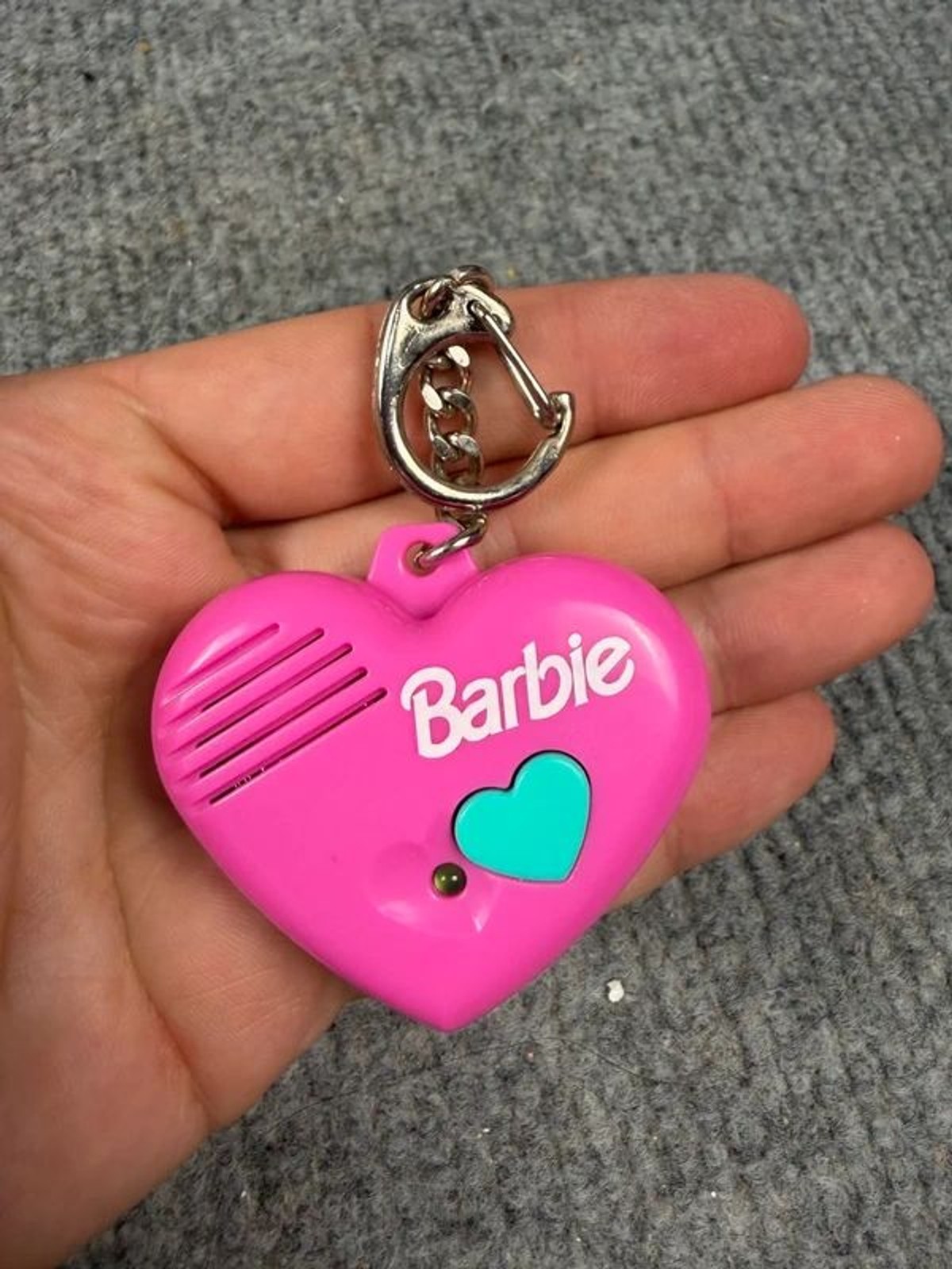 Barbie 1997 Mattel Heart Shaped Keychain