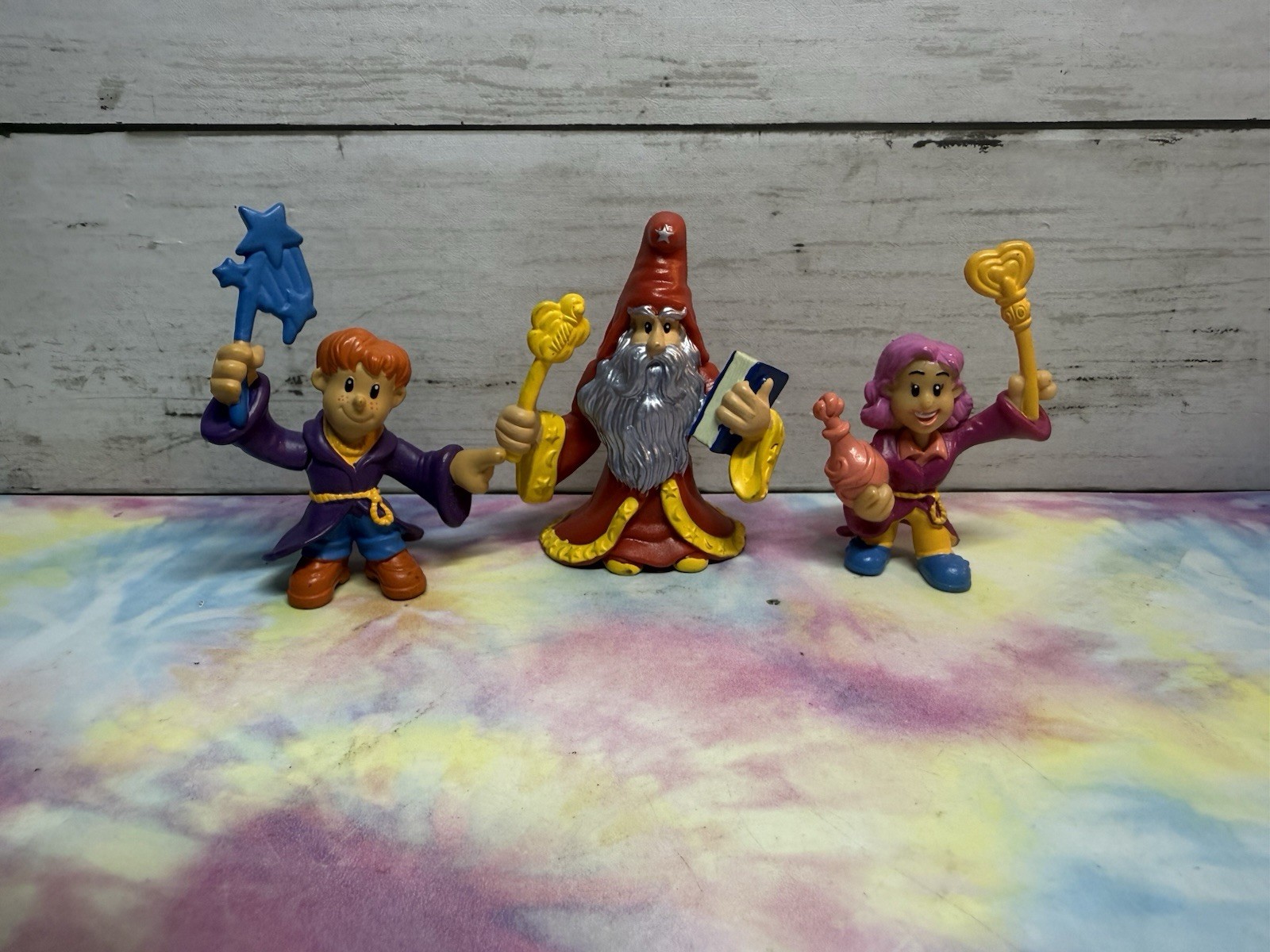 Vintage Keenway Castle Lot Of 3 Wizard, Boy, & Girl PVC Figures Vintage Keenway Castle Lot Of 3 Wizard, Boy, & Girl PVC Figures