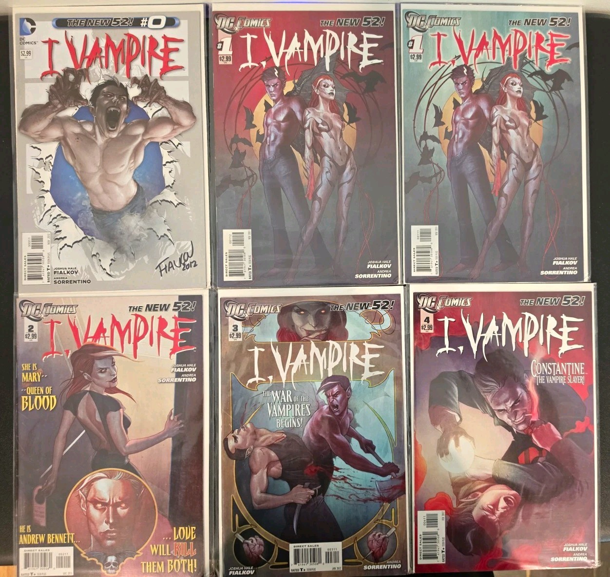 I Vampire #0-19 COMPLETE RUN + #1 VARIANTS SIGNED Fialkov DC New 52 22 Comics I Vampire #0-19 COMPLETE RUN + #1 VARIANTS SIGNED Fialkov DC New 52 22 Comics
