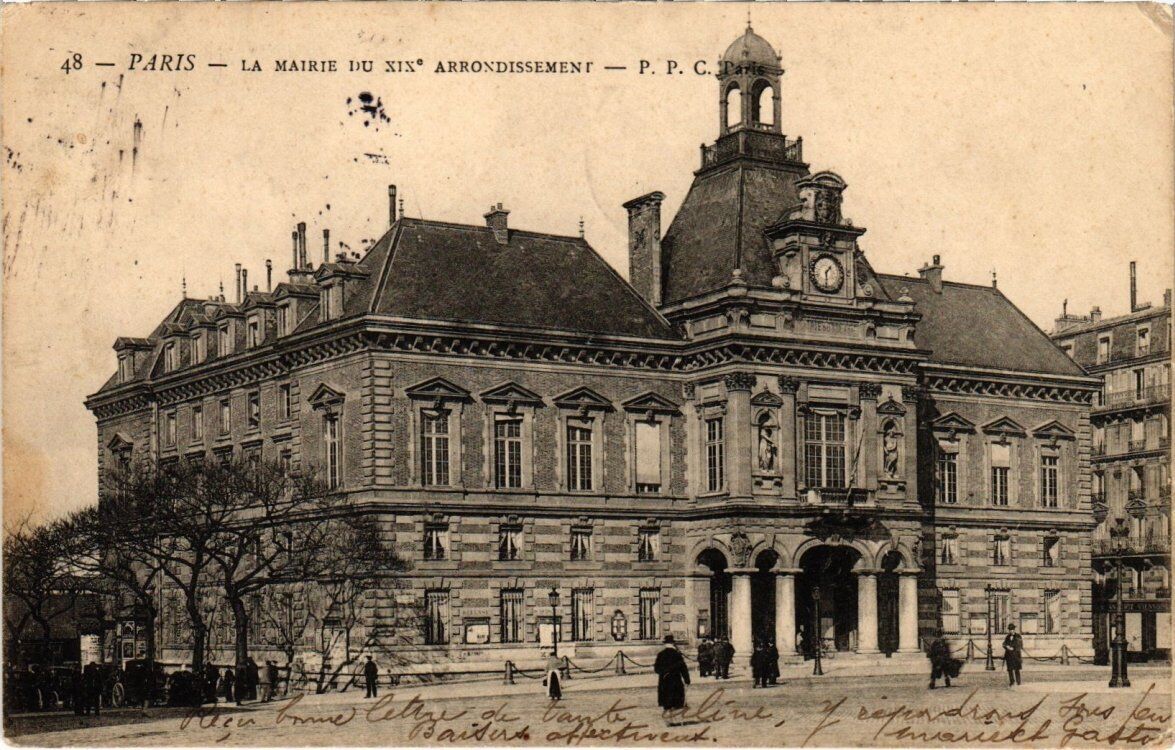 CPA PARIS 19th - La Mairie du XIXe Arrondissement (82819)