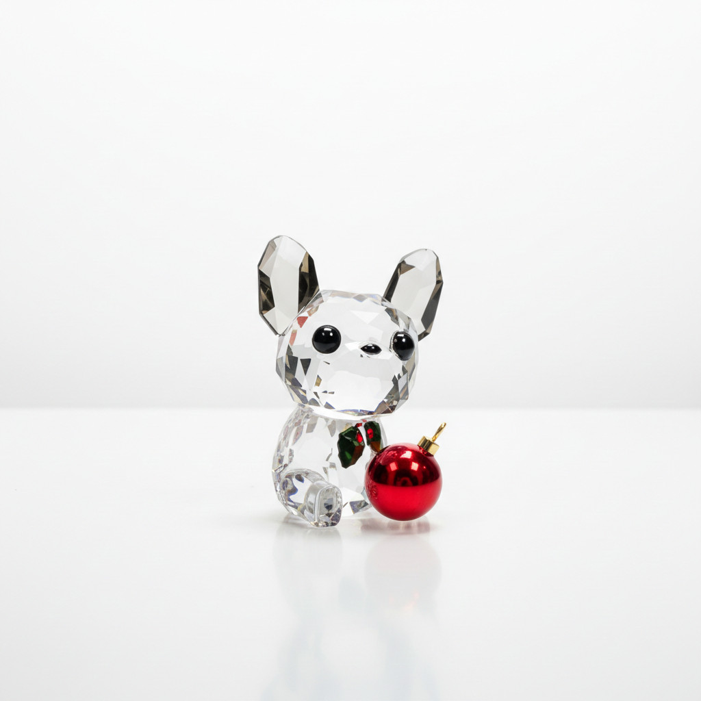 Swarovski Holiday Cheers French Bulldog Crystal Figurine - 5736391