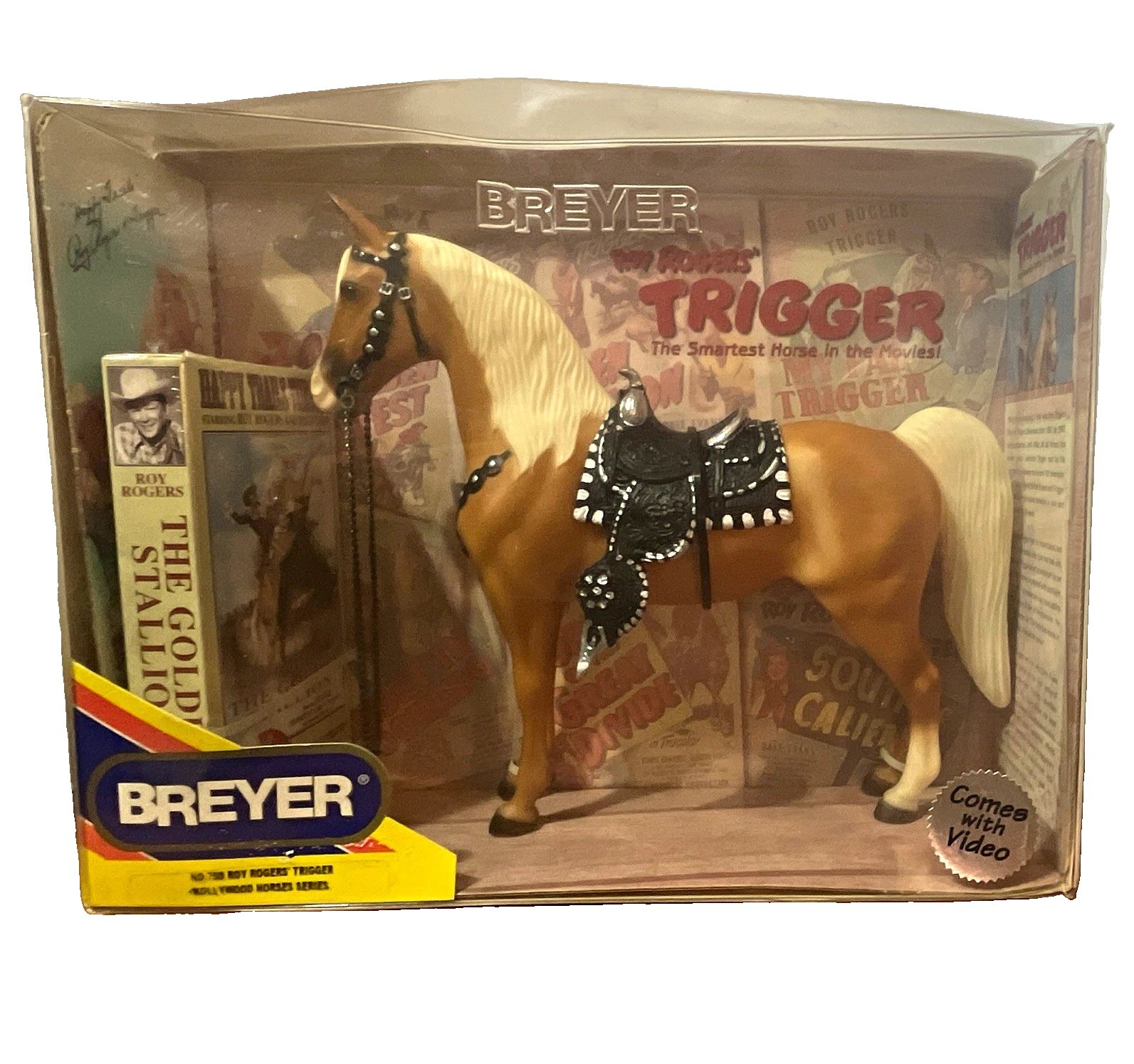 New Breyer Roy Rogers' Trigger Set #398 Model Horse Plastic Figure w/ Box VHS New Breyer Roy Rogers' Trigger Set #398 Model Horse Plastic Figure w/ Box VHS