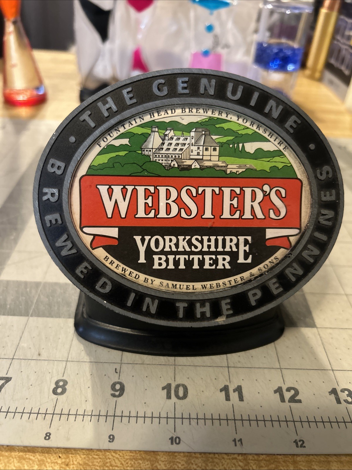 Vintage WEBSTER\'S Yorkshire Bitter Front Pump Light Cover Beer Decor SHIPS FREE
