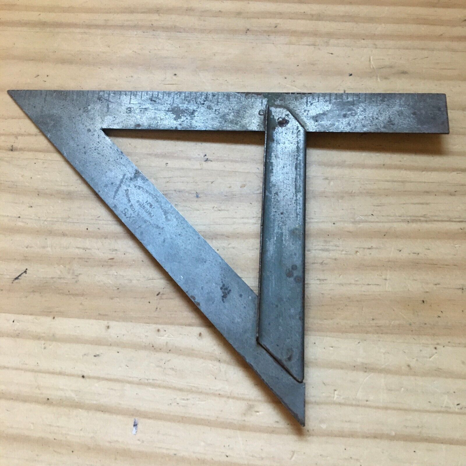 Antique Fox\'s Fred G Breul Tool Works Mitre Square Triangle 10\