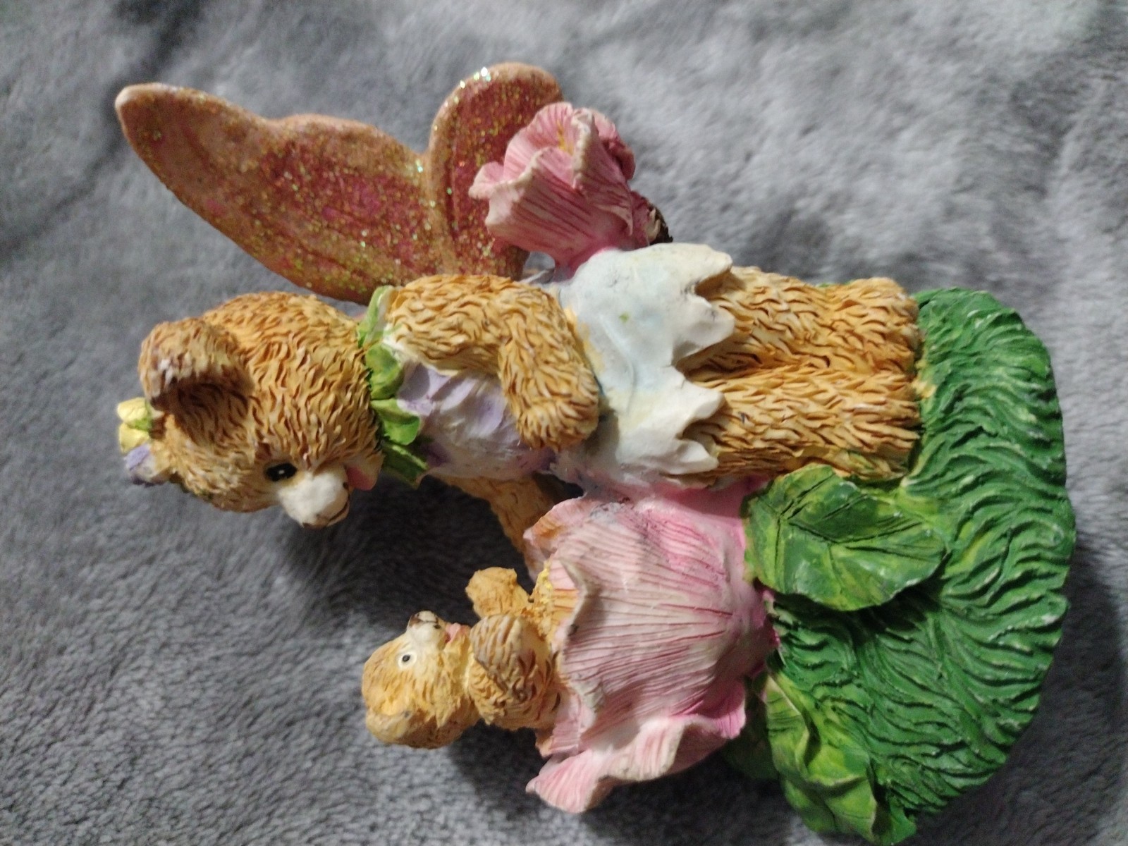 Fairy Mom & Baby Bear  Figurine