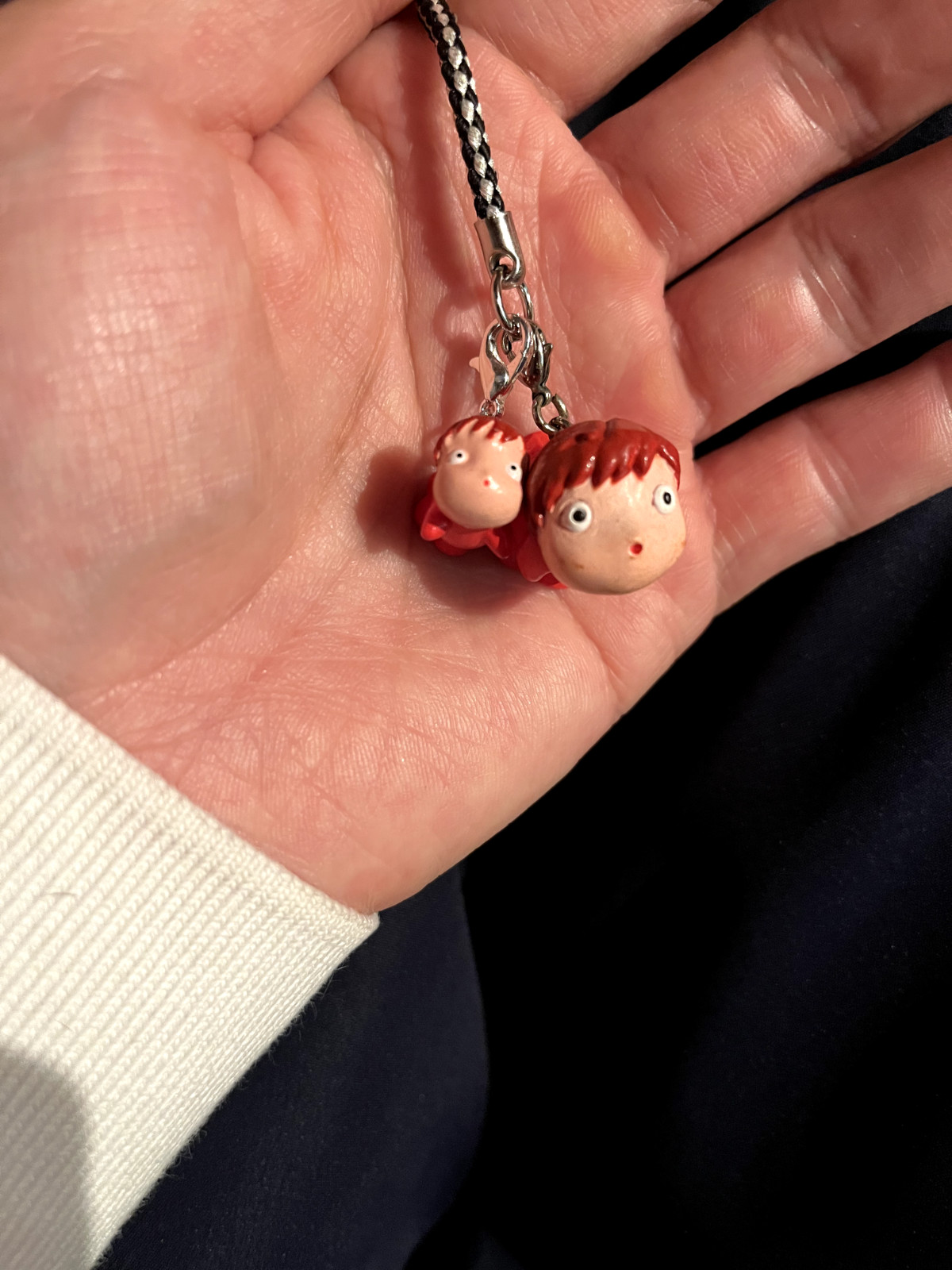 Vintage Studio Ghibili Ponyo On The Cliff By The Sea Mini Figure Charms 2x