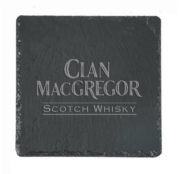 CLAN MACGREGOR Whiskey Slate Coaster