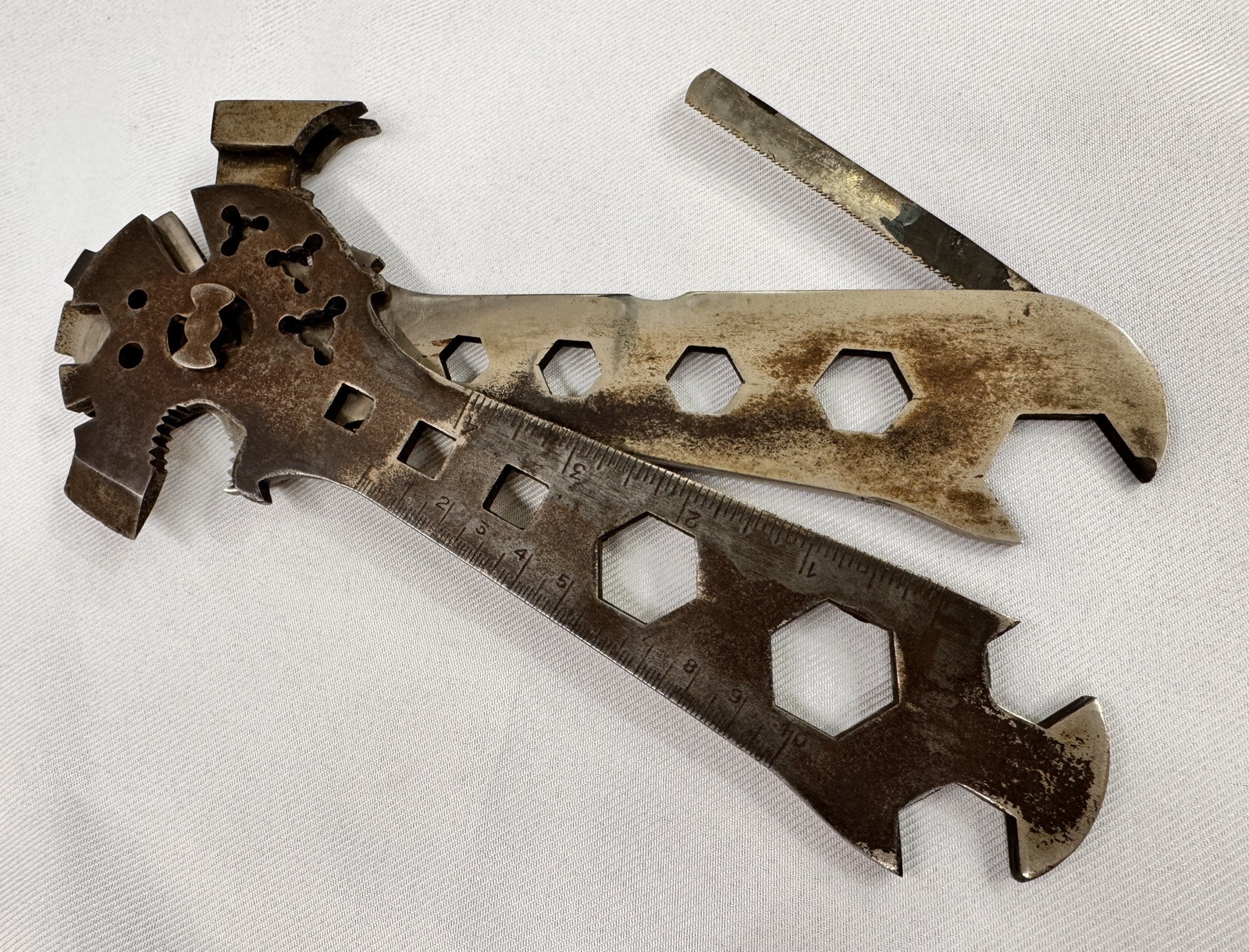 Scarce Vintage HERKULES Hercules Combination Multi Tool Hammer Axe Wrench LOOK