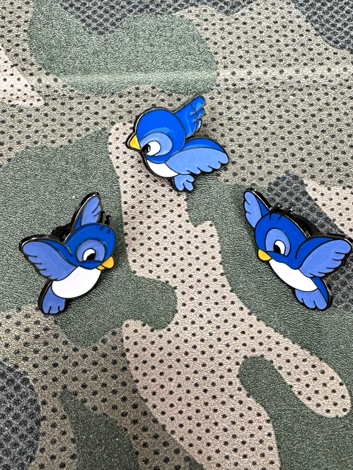 New Lot Set of 3 Disney Bluebird Enamel Lapel Pins Pinback Pin Brooches