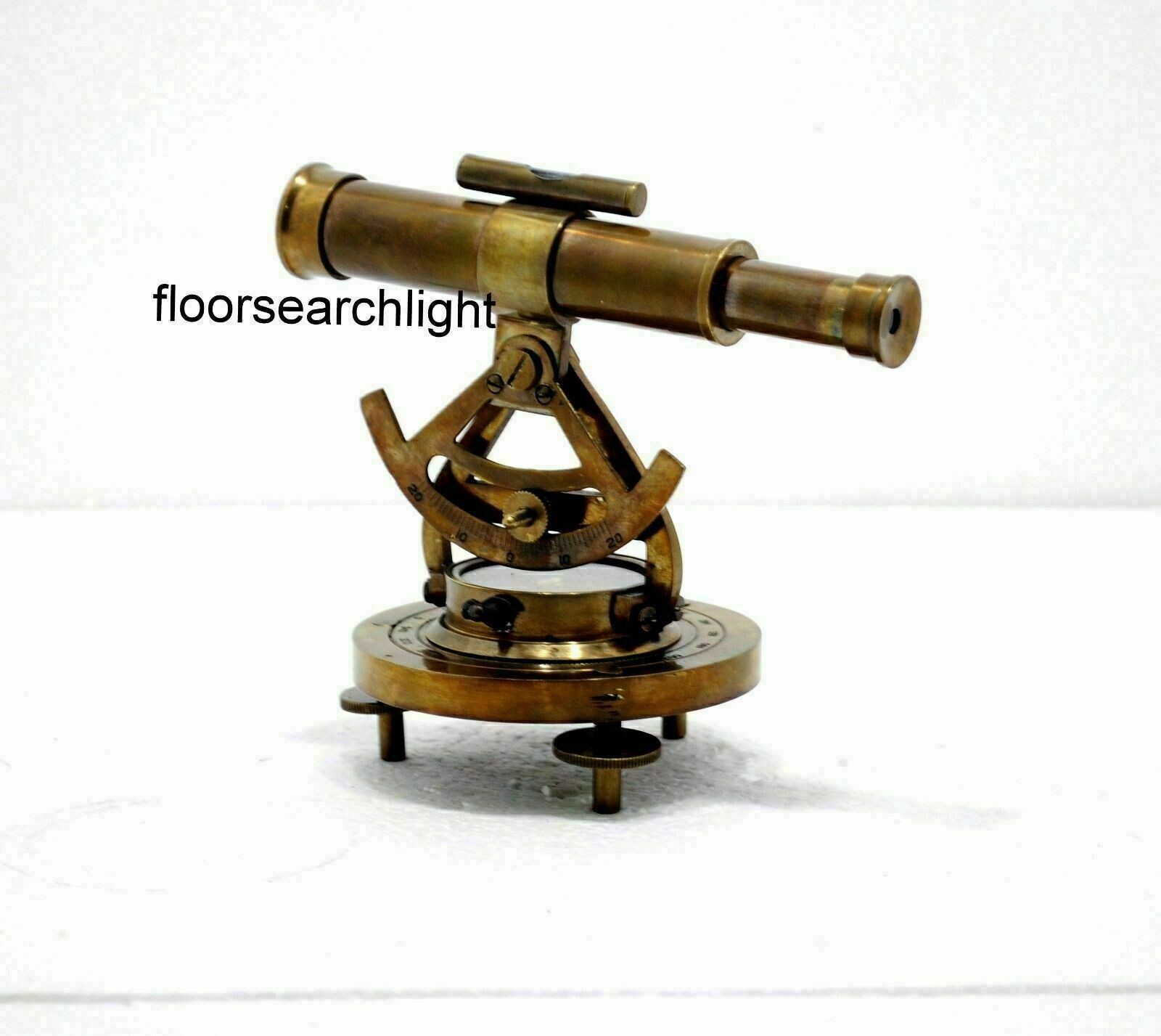 Vintage Compass Survey Brass Theodolite Alidade Transit Telescope Handmade Style Vintage Compass Survey Brass Theodolite Alidade Transit Telescope Handmade Style