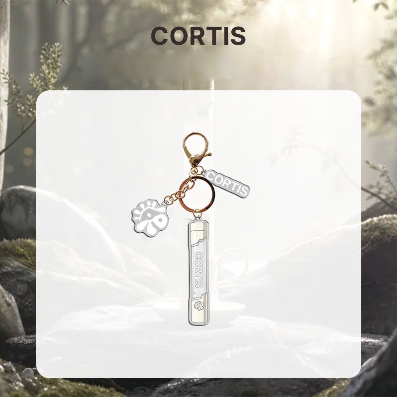 Kpop CORTIS Light Sticker Ver Keychain Acrylic Bag Charm Keyring
