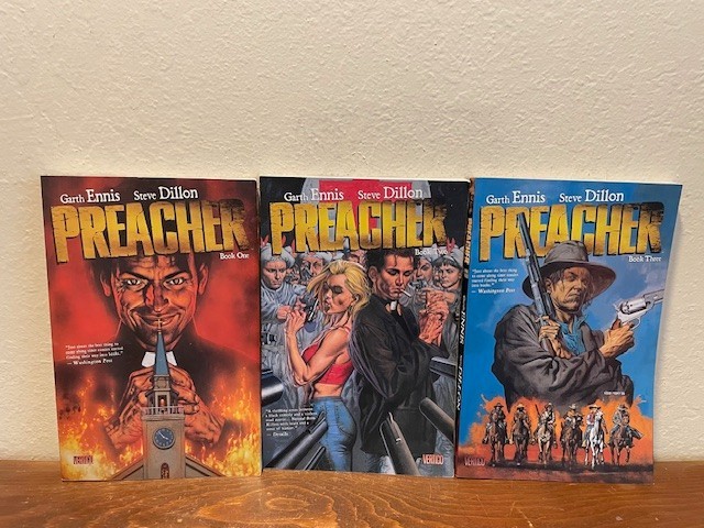 Preacher: Books 1-3 by Garth Ennis/Steve Dillon ( TPB, Graphic Novel)