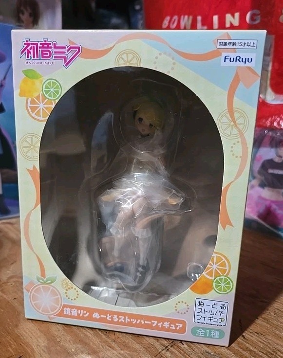 Furyu Kuji Hatsune Miku Citrus MIKU Noodle Stopper Figure Kagamine Rin