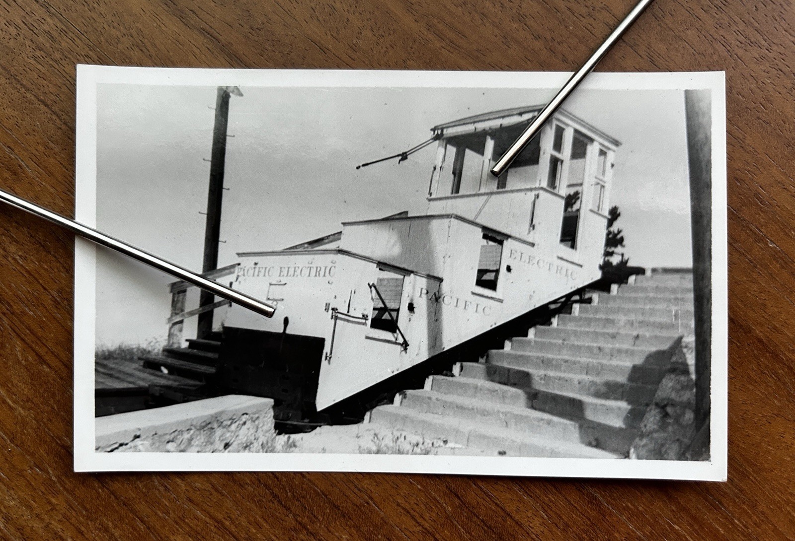 VTG 1939 Pacific Electric Incline Car No. 3 Echo Mountain Mt Lowe Altadena Photo