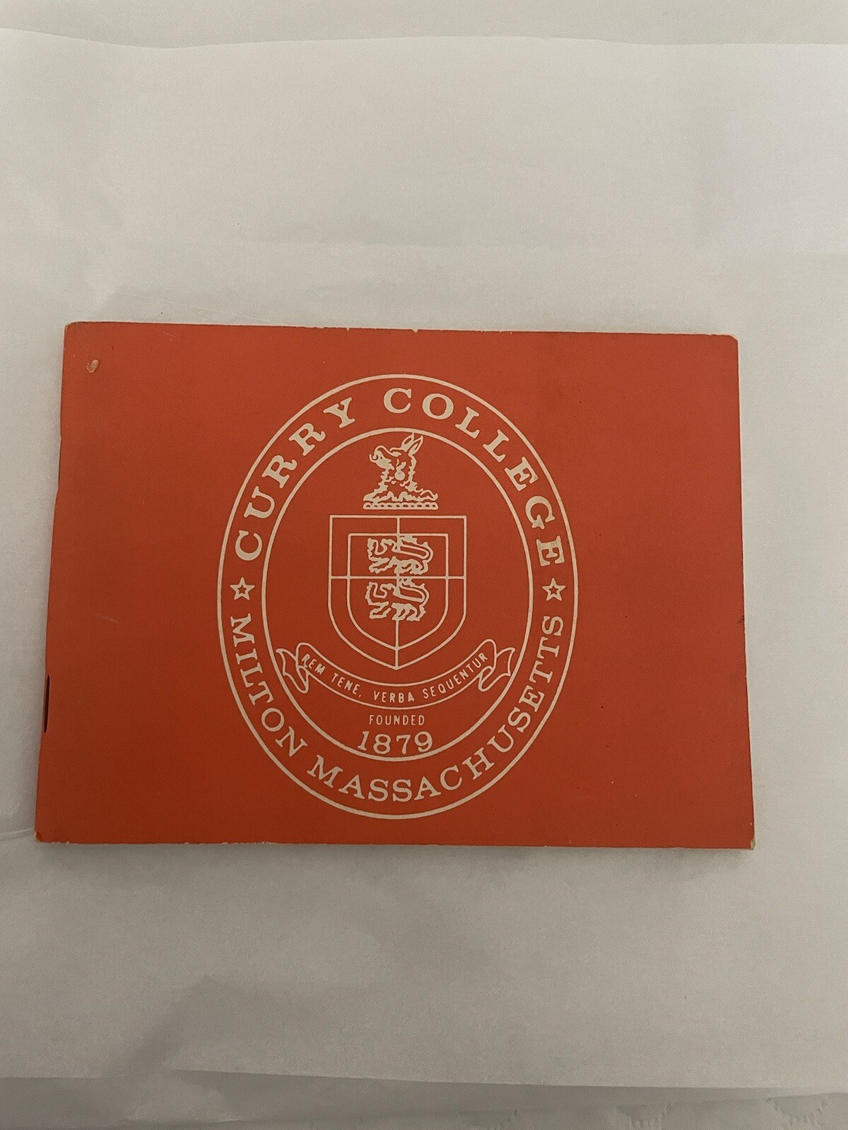 Vintage Late 1960s Curry College Student handbook 