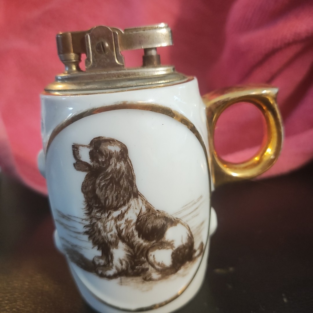 VGT English Setter Porcelain 3 3/4X3 1/2\