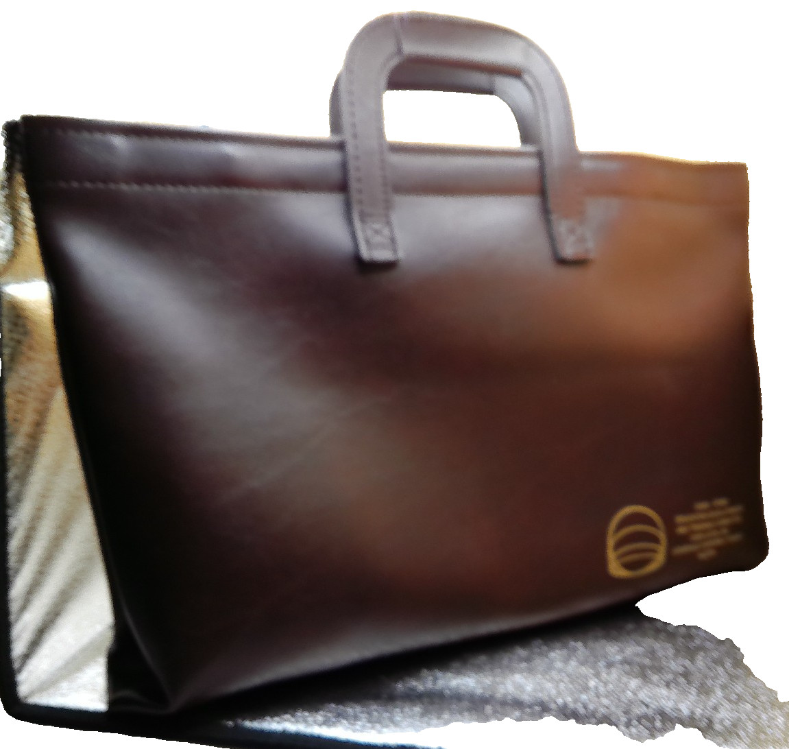 UAW Ford Local 862 Louisville KY assembly plant union expandable leather bag