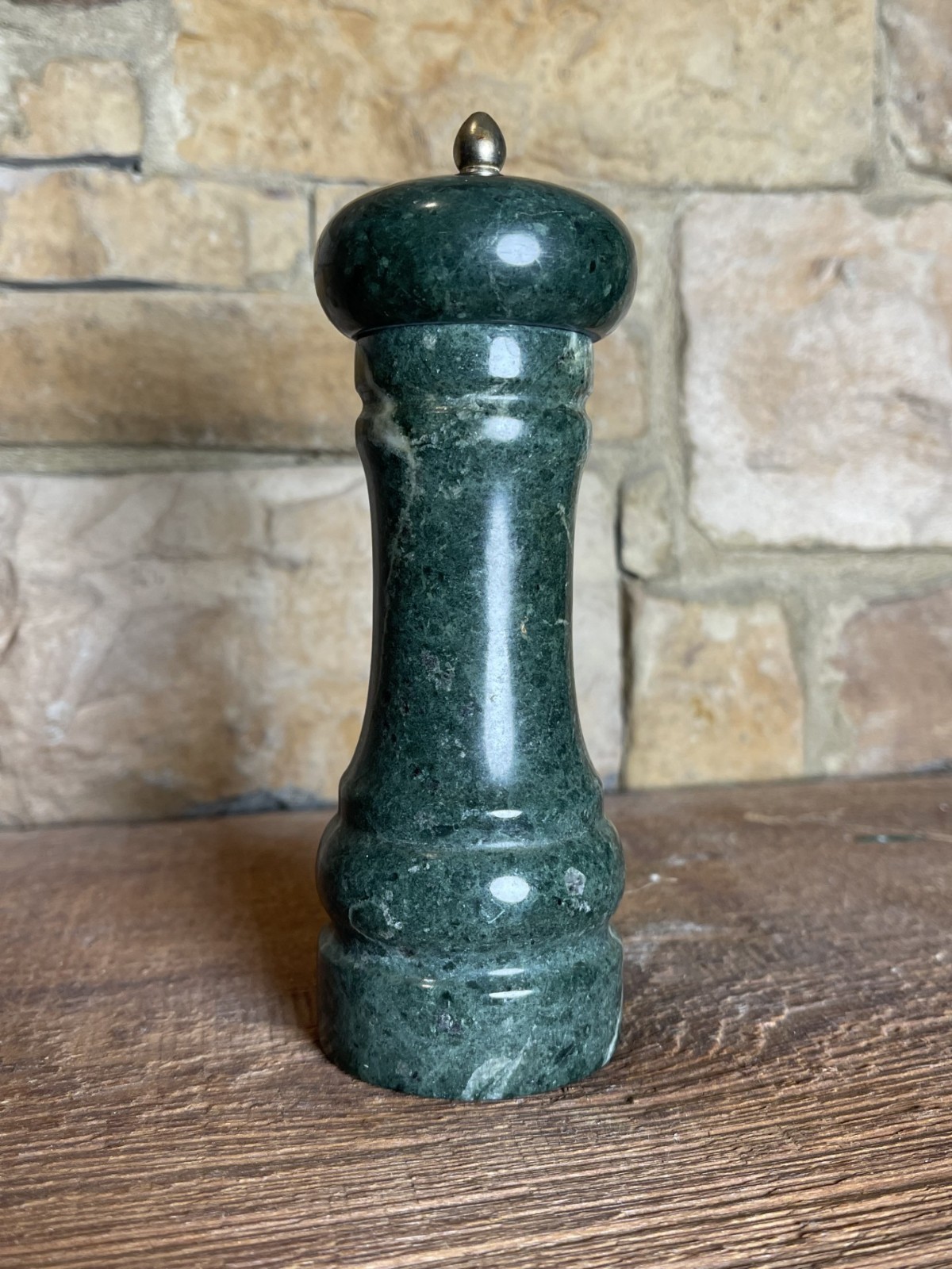 Vintage Green Marble Pepper Grinder 6\