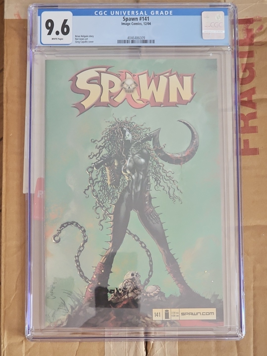 Spawn #141 1st Cover Appearance Of She-Spawn Capullo Cover CGC 9.6 Image 2004.