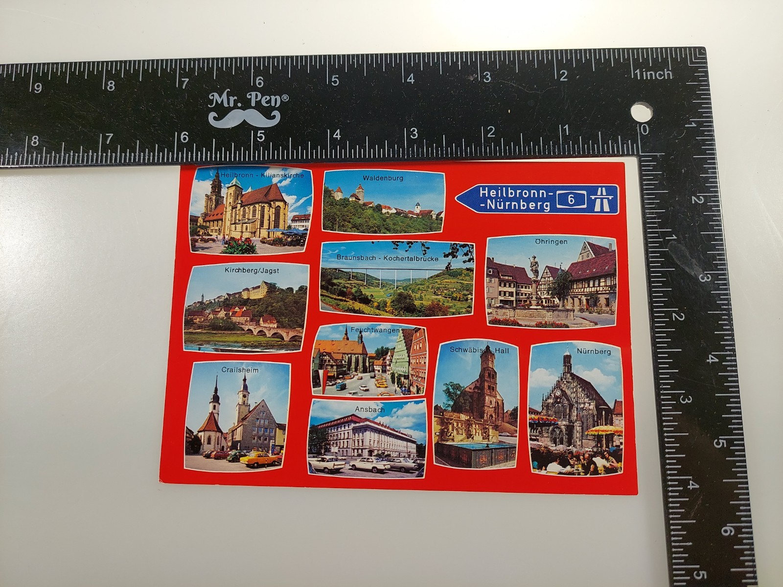 Autobahn 6 (A6) route between Heilbronn and Nuremberg in Germany Postcard
