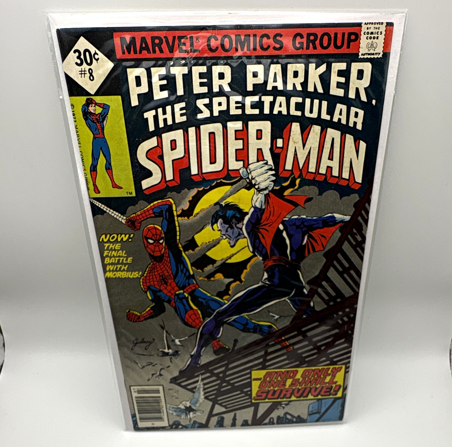 Marvel Peter Parker The Spectacular Spider-Man #8 Bronze Age Spider-Man Morbius