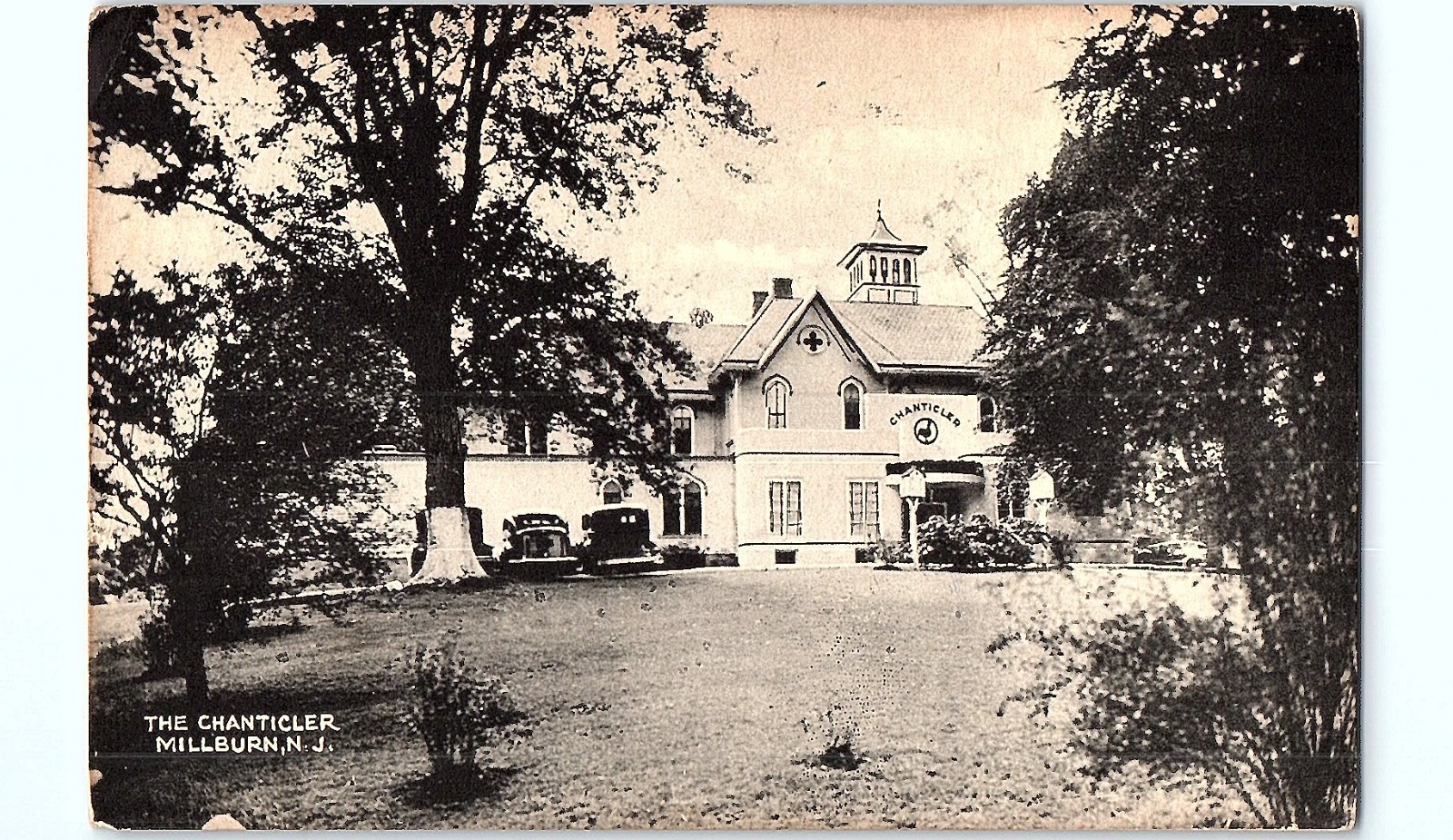 Vintage Postcard 1930s Chanticler Mansion & Restaurant, Millburn, New Jersey