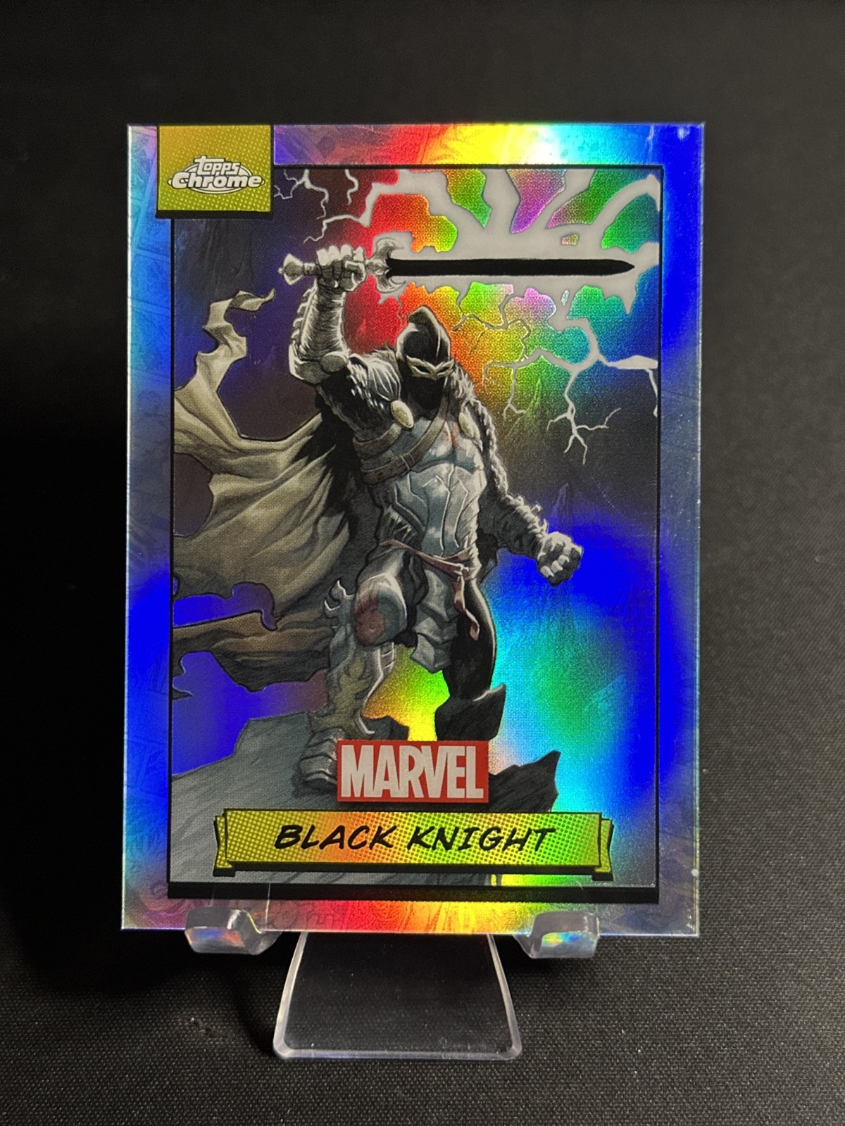 2024 Topps Chrome Marvel Refractor Black Knight #105