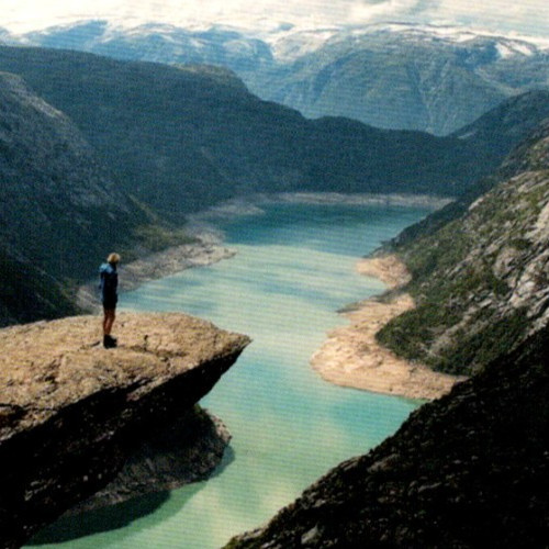 Vintage Postcard Trolltunga Odda Hordaland Norge Norway Trolls Tongue