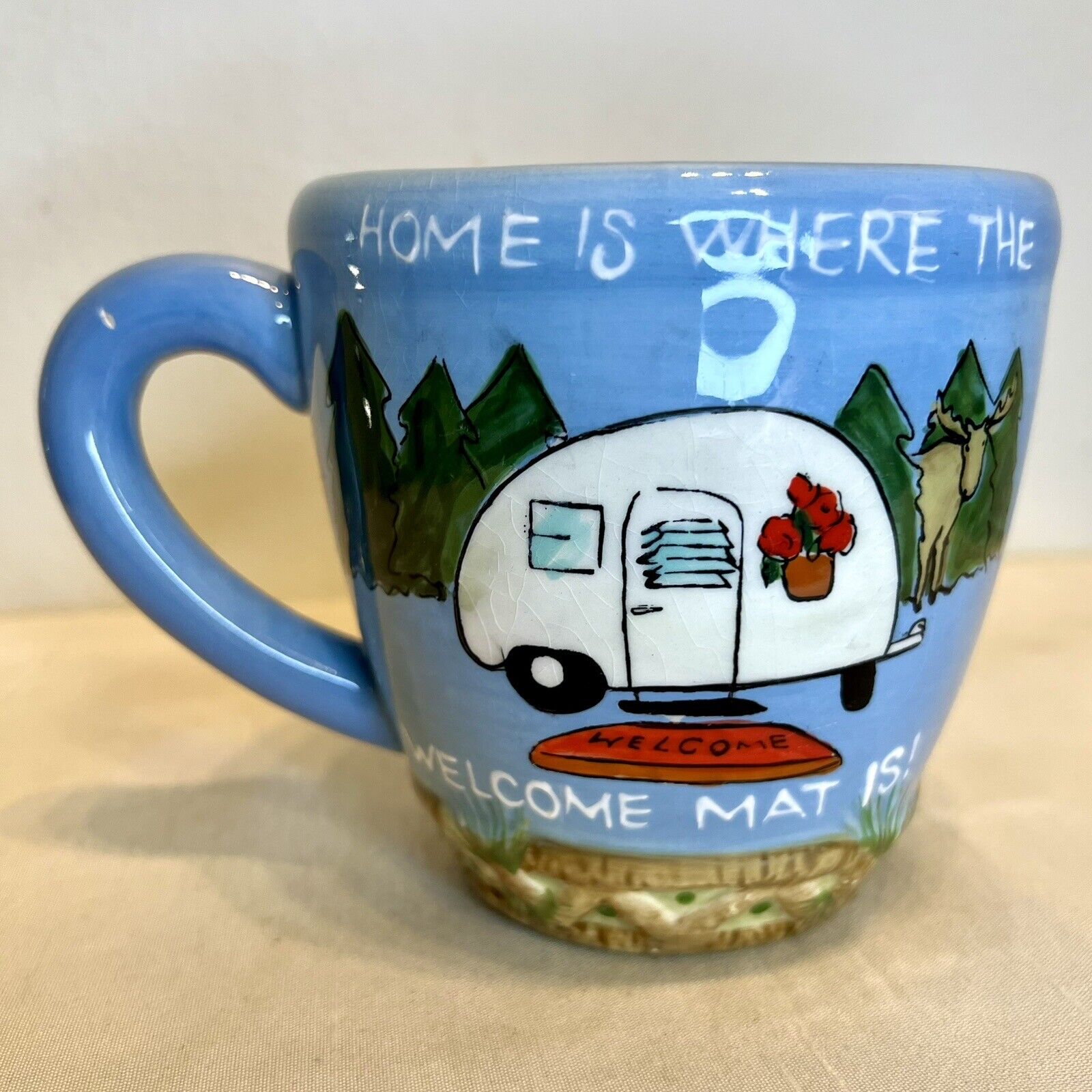 Cape Shore Collection Home Is Where The Welcome Mat Is Cup Jill Seale Camper RV