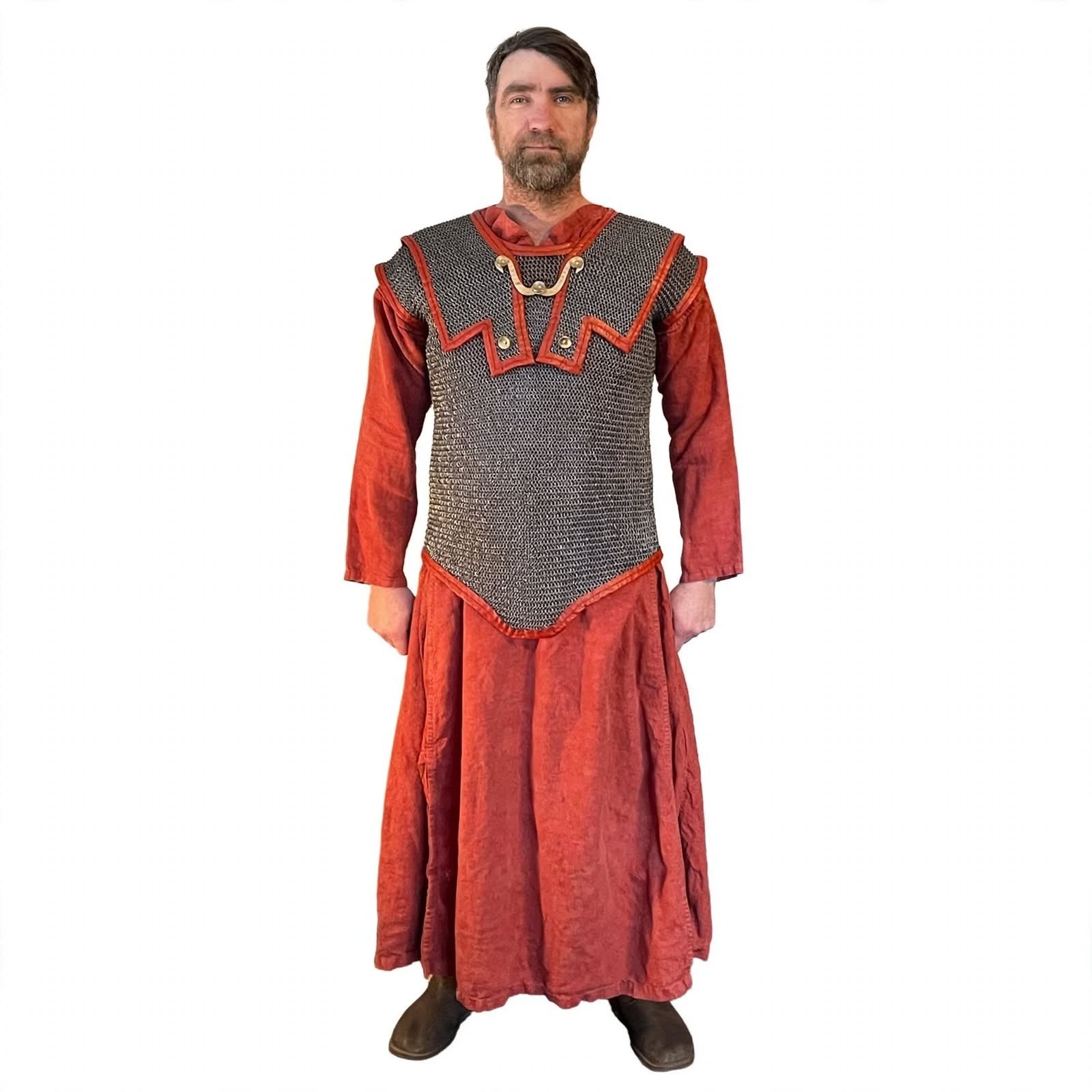 Roman Lorica Hamata Chainmail Shirt 6mm Riveted Mild Steel Roman Armor SCA LARP 