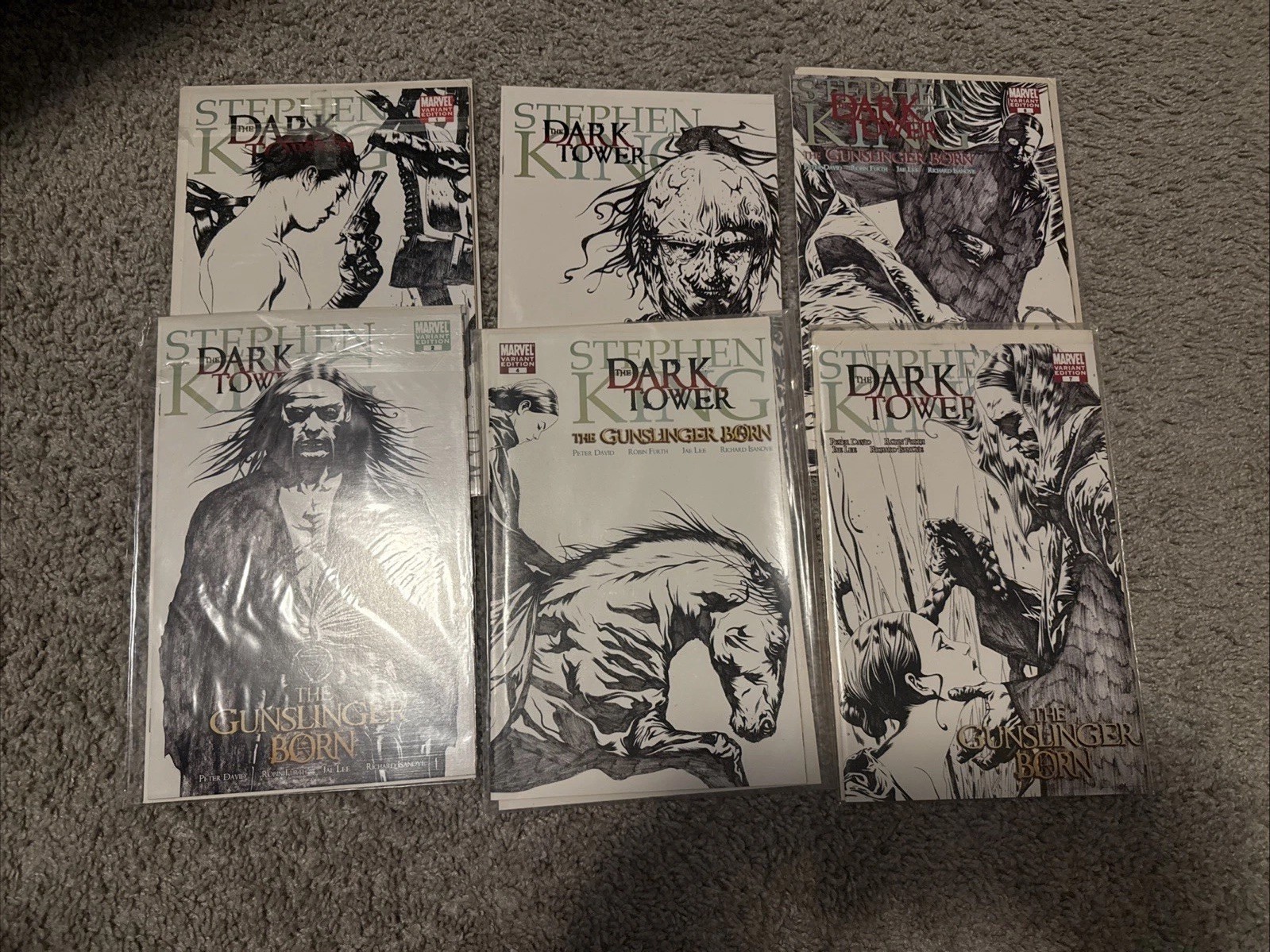 Dark Tower: the Gunslinger Born #1 -4,6,7Sketch Vari (Marvel Comics May 2007) Dark Tower: the Gunslinger Born #1 -4,6,7Sketch Vari (Marvel Comics May 2007)