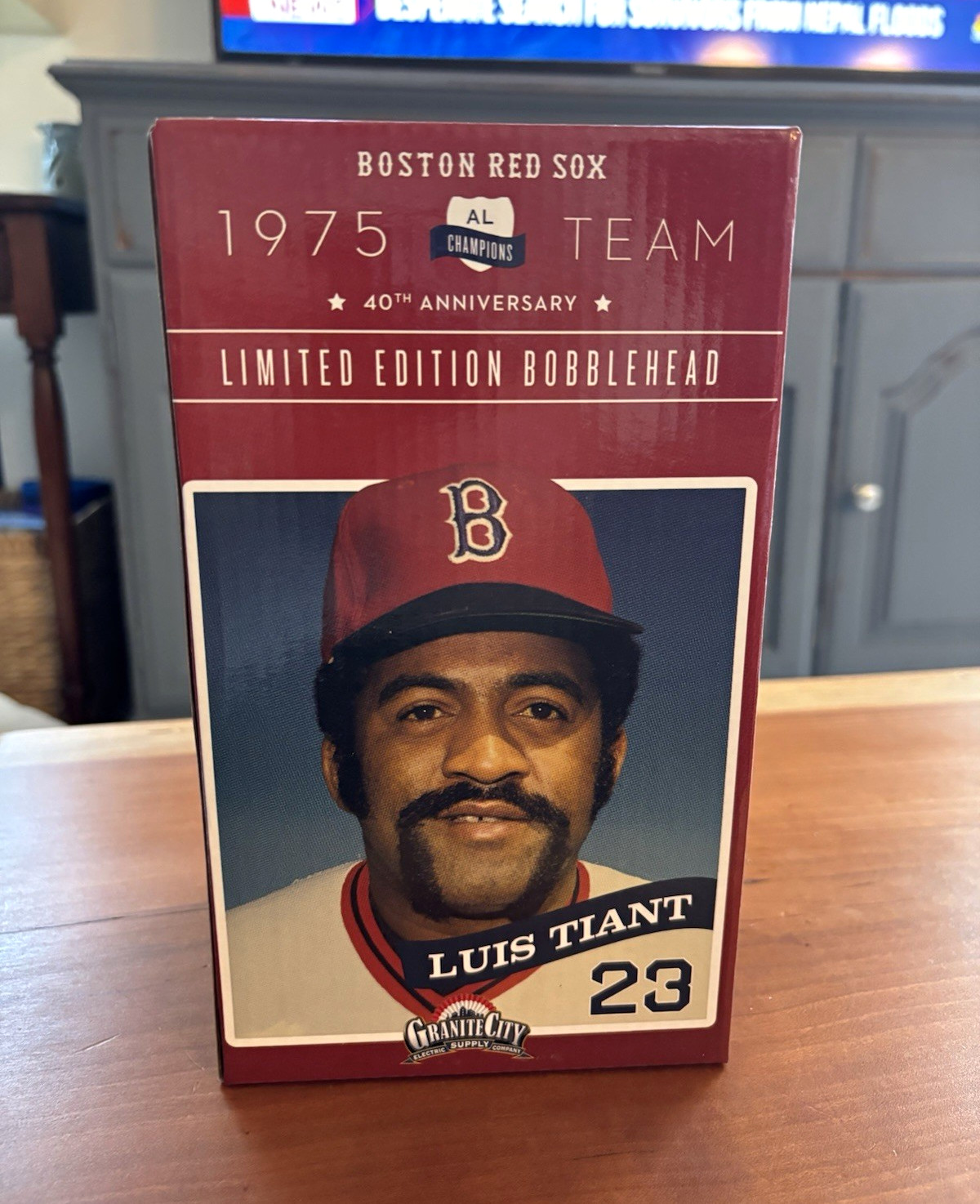 Granite City Supply Boston Red Sox Luis Tiant 1975 40th Anniv Limited Bobblehead