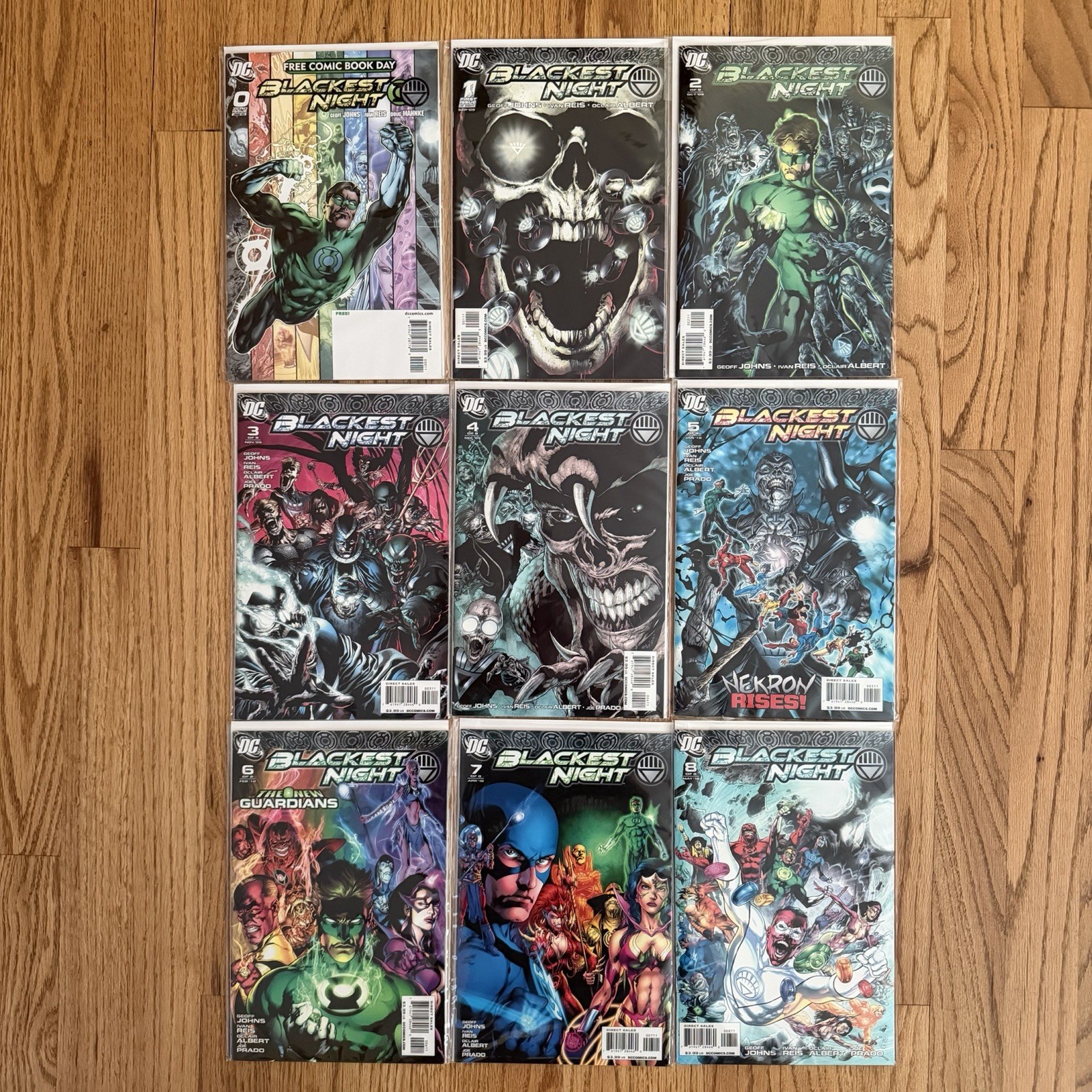 Blackest Night #1-8 & #0 FCBD Complete Series DC Comic Book Lot 2009-10 Lanterns Blackest Night #1-8 & #0 FCBD Complete Series DC Comic Book Lot 2009-10 Lanterns