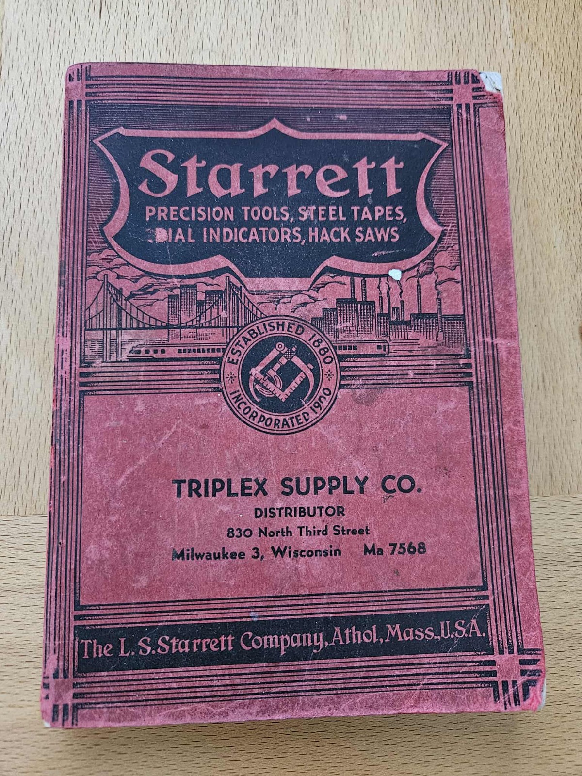 Anitque 1938 Starrett Precision Tools Catalog #26 Anitque 1938 Starrett Precision Tools Catalog #26