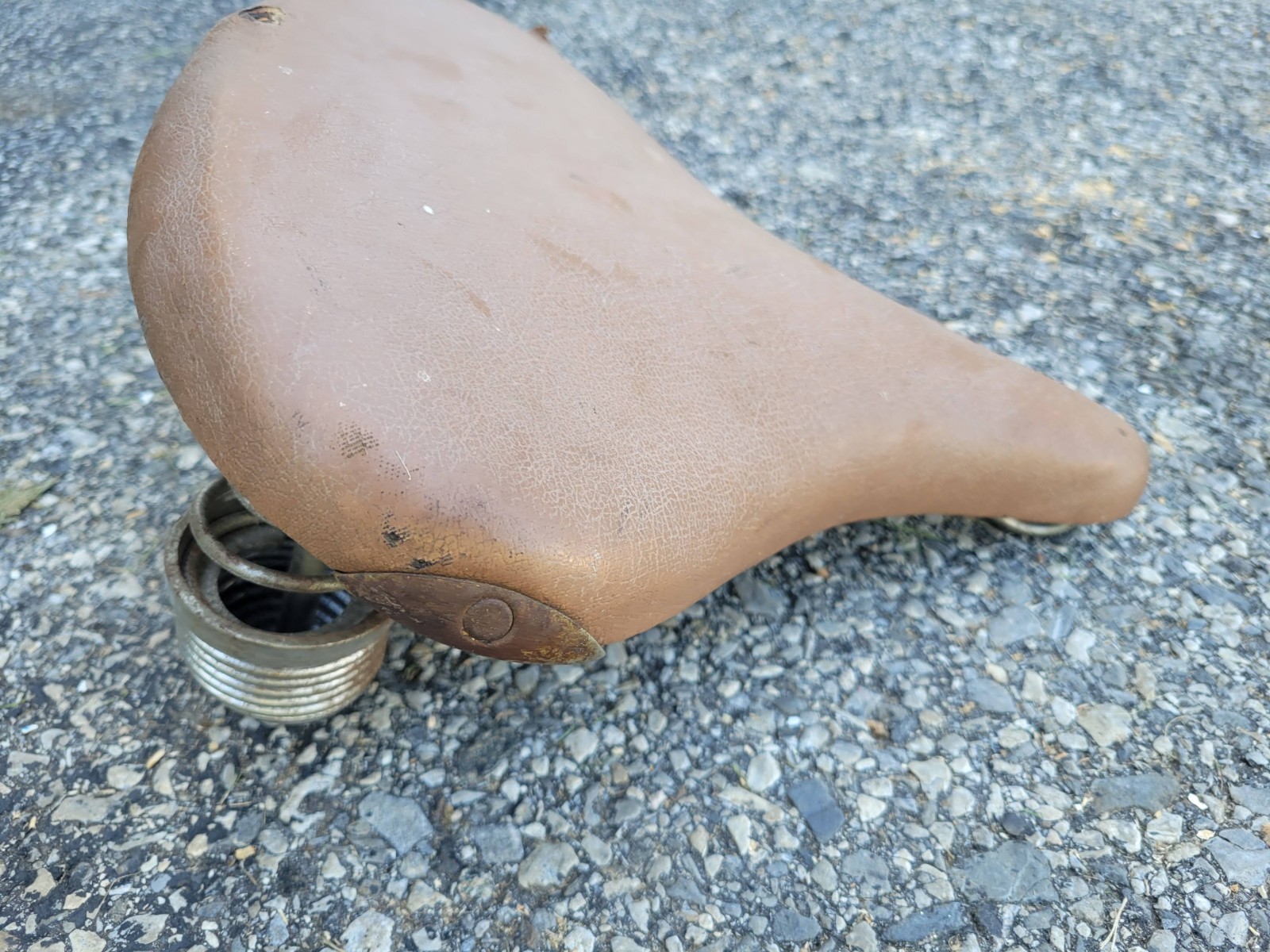 Vintage Troxel Leather Bicycle Seat from 26