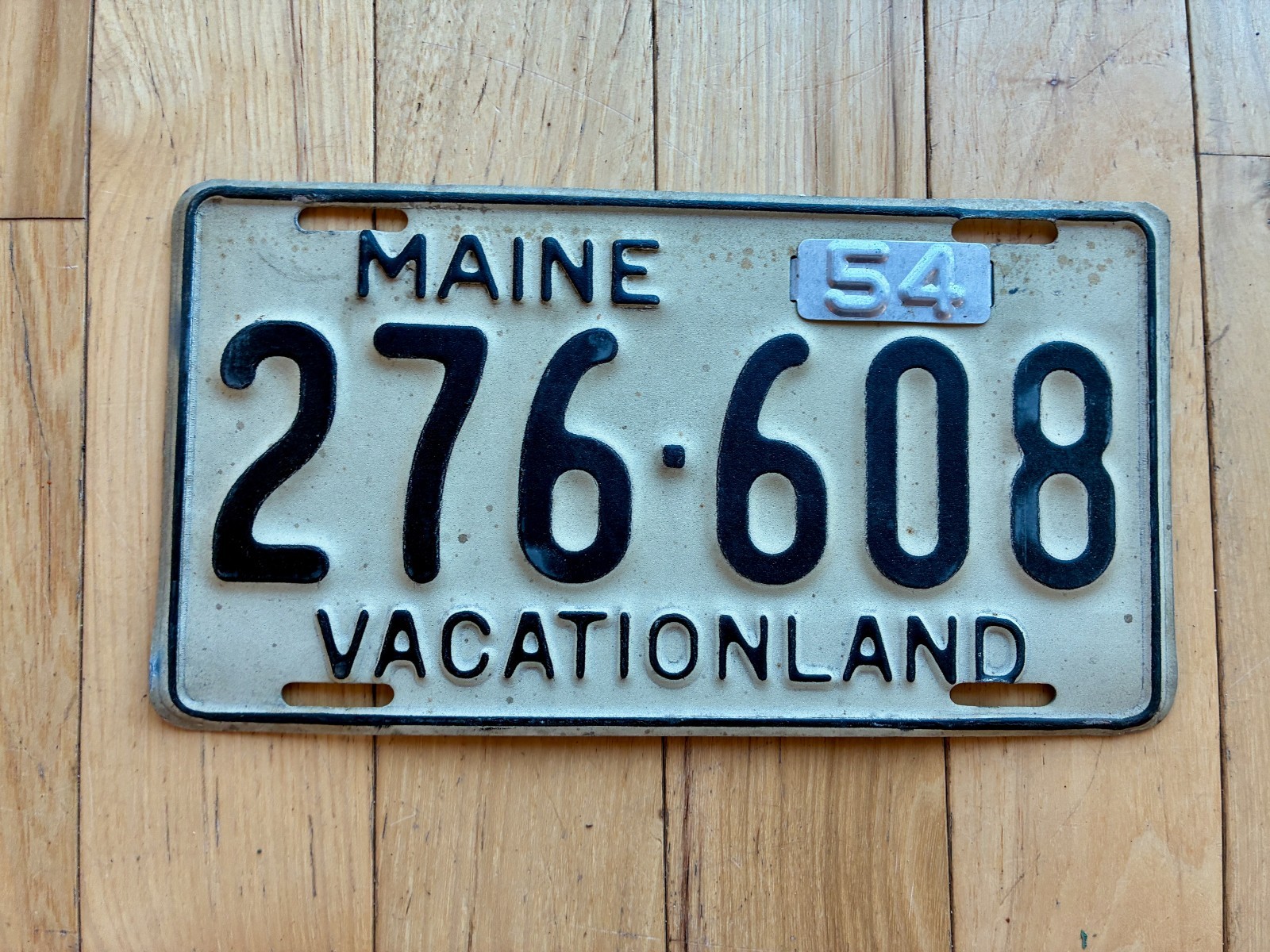 1954 Maine License Plate 1954 Maine License Plate