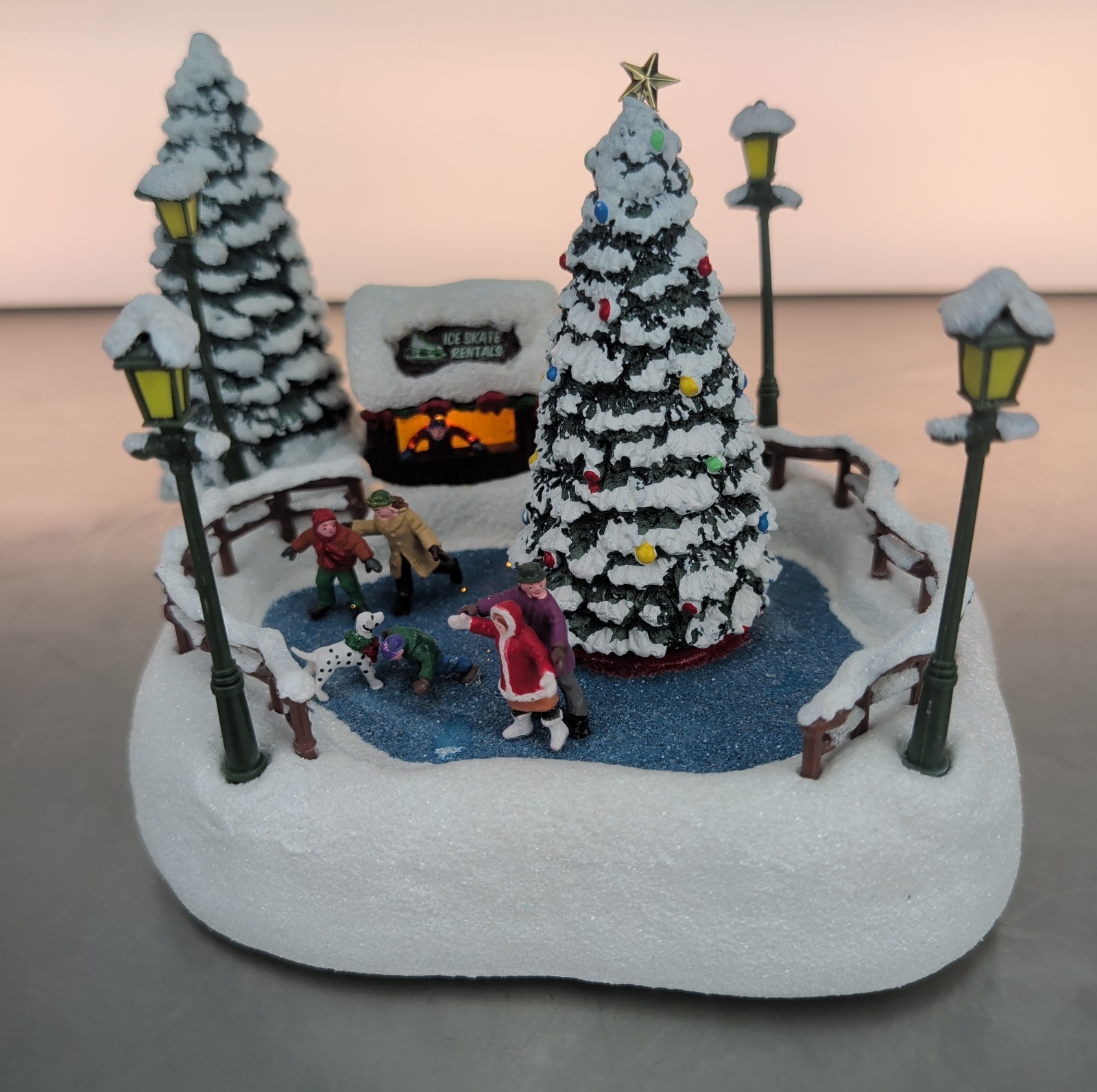 2024 Thomas Kinkade Teleflora  Oh What Fun Christmas Skaters