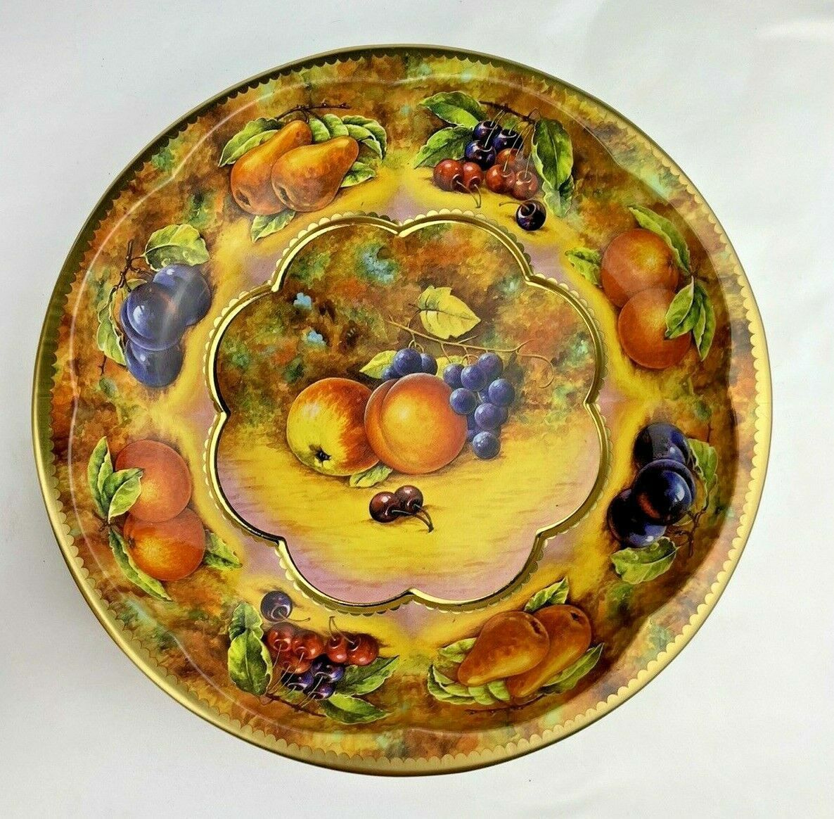 Vintage Daher Decorated Ware Fruit Plate Bowl Made In England 1971 