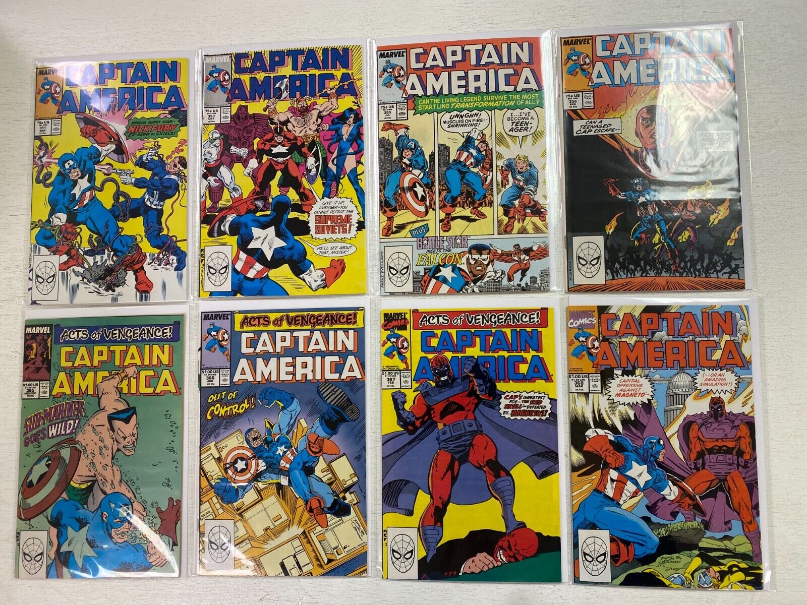 Captain America lot #351-399 (1st series) 35 diff 8.0 VF (1989-92)