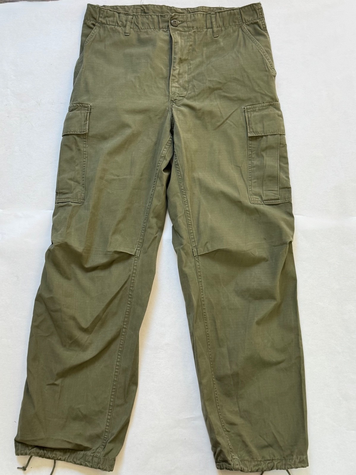 Vintage Vietnam 60's Tropical Trousers Pants MEDIUM LONG Rip Stop Poplin OG-107