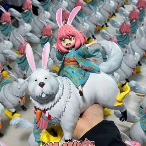 WAKUWAKU Studio SPY X FAMILY Anya Forge Resin Statue Rabbit In Stock H29cm New