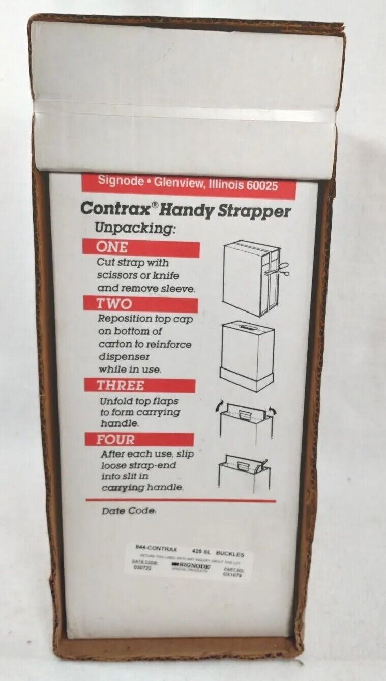 Vintage Signode Model DLT plastic strapping tensioner / strap cutter New In Box