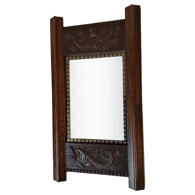 Antique Victorian c1880s Picture Frame with Dolphins