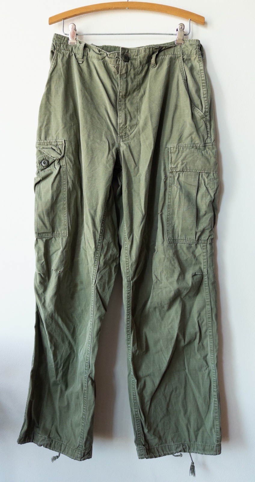 1960s Vietnam Era Men’s Jungle Fatigue Trousers Cotton WR Poplin OG 107 30x32